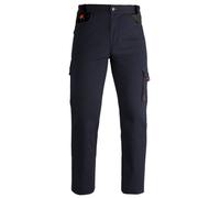 PANTALONI DA LAVORO BLU INDUSTRY ELASTICI TG. M/L/XL/XXL TASCHE PORTAUTENSILI