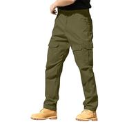 Pantaloni da lavoro cargo da uomo Pantaloni durevoli Pantaloni tattici militari solidi con tasche multiple Pantaloni cargo larghi comodi pantaloni cargo da combattimento all'aperto pantaloni da lavoro