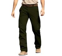 Pantaloni da lavoro cargo da uomo slim fit pantaloni da lavoro all'aperto da uomo pantaloni da trekking abbigliamento da lavoro pantaloni elastici in vita casual solido combattimento pantaloni cargo
