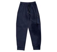 Pantaloni da Lavoro Casual, Men's Casual Pants Comfortable Loose Fit Everyday Wear Breathable Soft Fabric Versatile Styling Long Trousers for all Seasons (Navy, XL)