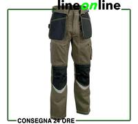 Pantaloni da lavoro Cofra Bricklayer multitasche invernali - Extra resistenti