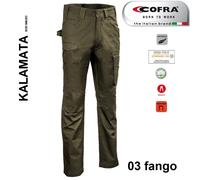 Pantaloni da lavoro COFRA modello KALAMATA edilizia industria logis 100% cotone