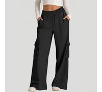 Pantaloni da lavoro da donna, elastici, estivi, leggeri, traspiranti (nero