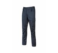 Pantaloni da Lavoro da Uomo U-Power Bravo Top, Pantaloni Cargo con Elastico in Vita, con Tasca Laterale Multifunzionale, Usura Esterna Resistente e Durevole (Rey Iron_M)