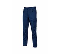 Pantaloni da Lavoro da Uomo U-Power Bravo Top, Pantaloni Cargo con Elastico in Vita, con Tasca Laterale Multifunzionale, Usura Esterna Resistente e Durevole (Westlake Blue_L)