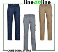 Pantaloni da lavoro Diadora Rock Light Cotton estivi 100% cotone in twill