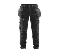Pantaloni da lavoro elasticizzati 2d Blaklader X1900 Noir 46 Breve