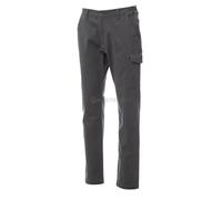 Payper POWER STRETCH Pantalone unisex uomo donna misto cotone tessuto elasticizzato tasche laterali posteriori Grigio Smoke (XS)