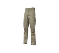 Pantaloni Da Lavoro In Cotone Elasticizzato Slim Guapo U-Power Desert