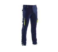 Pantaloni da Lavoro in Tessuto bielastico 4 Way Stretch con Elastico ai Fianchi (IT, Testo, M, Regular, Regular, Blu)