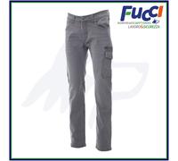 Pantaloni da Lavoro Jeans Elasticizzati Multitasche Uomo Blu Denim Payper West