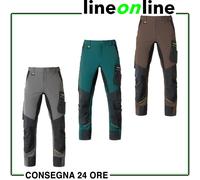 KAPRIOL Dynamic Pantaloni Uomo da Lavoro Elasticizzati Idrorepellenti con Tasca Cargo Scomparti per Utensili Tasche Porta Ginocchiere vestibilità Slimfit