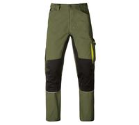 PANTALONE DA LAVORO KAVIR VERDE/NERO TG.S-XXL TASCHE PORTAUTENSILI KAPRIOL