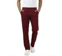 Pantaloni da Lavoro,per Cuoco, Cucina, Pizzaiolo,Panettiere,Infermiere,Pasticciere,Alimentari,Unisex,100% Made in Italy (Bordeaux, L)