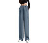 Pantaloni da lavoro per le donne Country lusinghiero sciolto retrò coulisse abito striscia allenamento chino slim fit skinny arrampicata pantaloni, Grigio, L