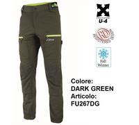 Pantaloni da lavoro U-Power HORIZON U-4 stretch elasticizzati multitasche FU267