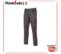 U-Power Pantaloni da Lavoro Bravo Top Slim Fit Cargo con Tasca Laterale Westlake Blue L