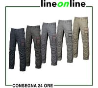 U-Power Pantaloni da lavoro Smile - Multitasche in twill di cotone 245 g/m² (Deep Blue-48)