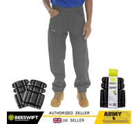 Pantaloni Da Lavoro Uomo Con Tasche A Zip E Ginocchiere Gratuite