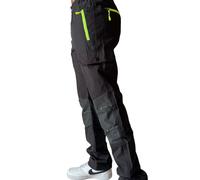 Pantaloni da lavoro uomo elasticizzati con tasche laterali slim fit S M L XL XXL