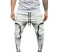 Pantaloni da Lavoro Uomo Elasticizzati, Pantaloni Sportivi Uomo Slim Fit della Tuta da Allenamento Atletici Pantalone da Jogging Elastico in Vita con Tasche Laterali Streetwear attività All'Aperto