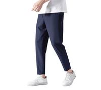 Pantaloni da Lavoro Uomo Estivi Corti Pantaloni Uomo Estivi Leggeri Comodi Pantaloni Uomo Taglie Forti Elasticizzati Pantaloni Eleganti Elasticizzati Uomo No Stiro Pantaloni Lino Uomo Estivi
