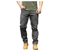 Pantaloni da Lavoro Uomo,Pantaloni di Sport Jogging Combattimento con Risvolto Tattici Militari Tasche Multiple Trekking Giardiniere Pantalone Casual Streetwear