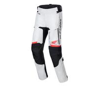 Pantaloni da moto Alpinestars Bogota PRO Drystar Honda grigio chiaro-rosso fluo-nero XL