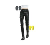Pantaloni da Moto da Donna Pantaloni da Moto in Pelle Regali Ciclistici per Uomini/Donne Resistente all'Usura, Antivento, Traspirante, Resistente agli Strappi(Size:S)