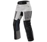 Revit Sand 5 H2O impermeabile Ladies Moto Tessile Pantaloni, nero-argento, taglia 46 per donne