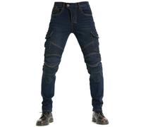 Pantaloni da Moto da Uomo, Jeans da Motociclista Elasticizzati Slim Fit da Uomo, Jeans alla Moda su Tutta La Vita, 4X Imbottitura di Protezione. (Blu,M)