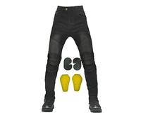 Pantaloni Da Moto Imbottiti In Peluche Jeans Impermeabili Invernali Gestisci Facilmente La Pioggia E La Neve Invernali Sia Gli Uomini Che Le Donne Possono Usare ( Color : Black A , Size : XX-Large )