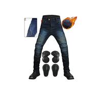 Pantaloni Da Moto Impermeabili. Jeans Potenziati Dagli Uomini Più Tessuto In Denim In Velluto, Impermeabile, Sporco, Attrito, Lacerazione Uomini E Donne Applicano Attrezzature for Motocicli