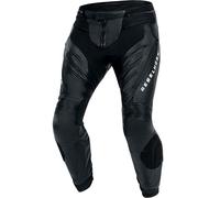 Pantaloni da moto in pelle Rebelhorn Veloce neri-bianchi 62