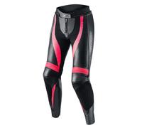 Pantaloni da moto Rebelhorn Rebel neri e rosa da donna 34
