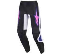 Pantaloni da motocross Alpinestars Fluid Grid nero-grigio chiaro-viola 30