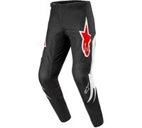 Pantaloni da motocross Alpinestars Fluid Lucent neri-bianchi-rossi 38