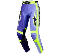 Pantaloni da motocross Alpinestars Racer Portl viola-giallo fluo 30