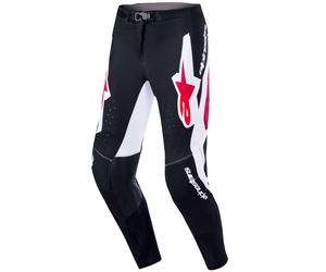 Pantaloni da motocross Alpinestars Supertech Pro Vista neri-rossi-bianchi 36