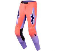 Pantaloni da motocross Alpinestars Supertech Scenz arancio-corallo-viola 34