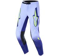 Pantaloni da motocross Alpinestars Supertech Scenz viola-giallo fluo 34