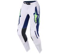 Pantaloni da motocross Alpinestars Supertech Vista grigio chiaro-giallo fluo-verde-blu-rosa 34