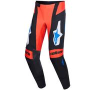 Pantaloni da motocross Alpinestars Techstar Knif arancio-nero-blu 36