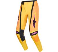Pantaloni da motocross Alpinestars Techstar Nomur arancioni-gialli-rosa 34