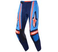 Pantaloni da motocross Alpinestars Techstar Nomur blu scuro-arancione-blu 36