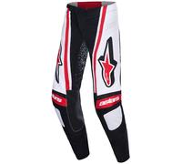 Pantaloni da motocross Alpinestars Techstar Nomur neri-bianchi-rossi 34