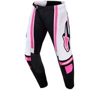 Pantaloni da motocross da donna Alpinestars Stella Techstar Nomur neri-bianchi-rosa 28