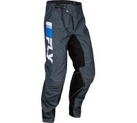 Fly Racing Kinetic Prix 2024 Pantaloni da motocross, grigio-bianco-blu, taglia 28