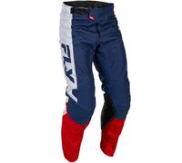Pantaloni da motocross FLY Racing - USA Kinetic rosso-bianco-blu 36