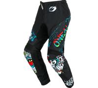 Pantaloni da motocross Oneal Element Rancid neri/colorati